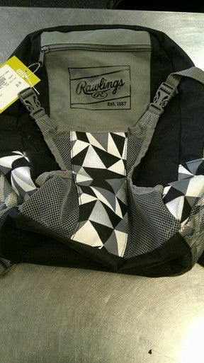 Used Rawlings BACK PACK BB/SB Player Backpack Black 11868-S000065598