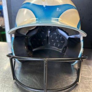 Used Mizuno 113389OP Batting Helmet w/Mask White MD 11868-S000065154