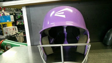 Used Easton ALPHA W MASK Batting Helmet w/Mask Purple SM 11868-S000065759