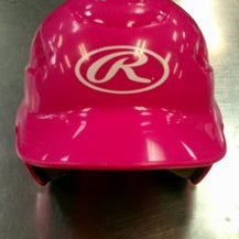 Used Rawlings HELMET Batting Helmet w/Mask Pink SM 11868-S000065358