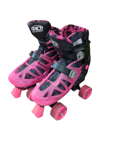 Used RollerDerby ADJ Junior Rec Fitness Skates Pink Adjustable 11833-S000166447