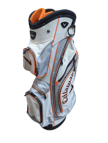 Used Callaway WHITE ORANGE Mens Stand Bag White 11833-S000166511
