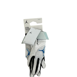 New Jordan Fly Elite Adult Medium BB/SB Batting Gloves White MD 11692-S000142579