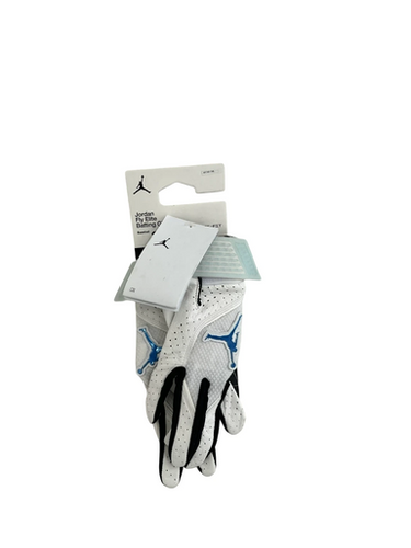 Used Jordan FLY ELITE BB/SB Batting Gloves White MD 11692-S000142579
