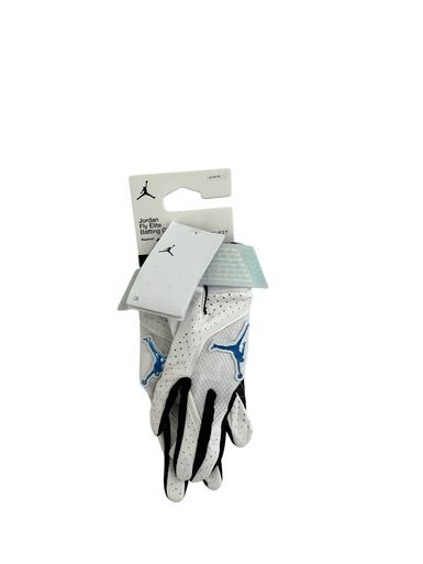 Used Jordan FLY ELITE BB/SB Batting Gloves White MD 11692-S000142579
