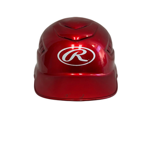 Used Rawlings RCFH Batting Helmet No Mask Red One Size 11692-S000142614