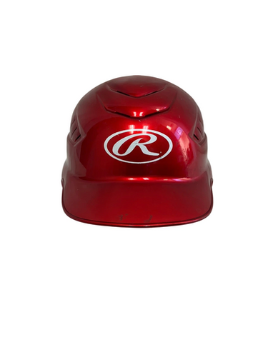 Used Rawlings RCFH Batting Helmet No Mask Red One Size 11692-S000142614