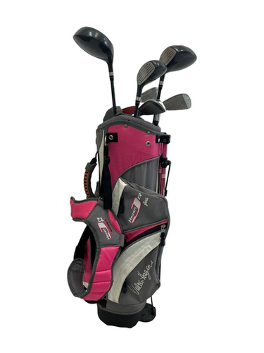 Used Walter Hagen 6-8 SERIES II Jr Package Set RH Graphite And Pink 7 Piece 11692-S000142468