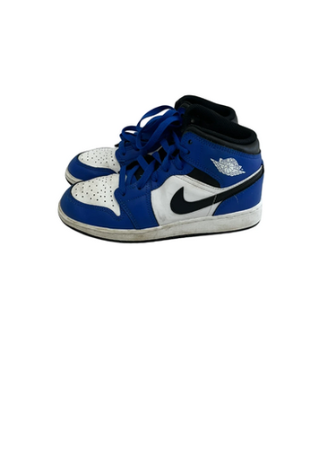Used Jordan 1 MID Basketball Shoes Y Royal Blue And White Junior 04.5 11692-S000142481