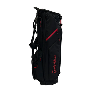 Used Taylormade FLEX TECH CROSSOVER Mens Stand Bag Black And Red 11692-S000142478