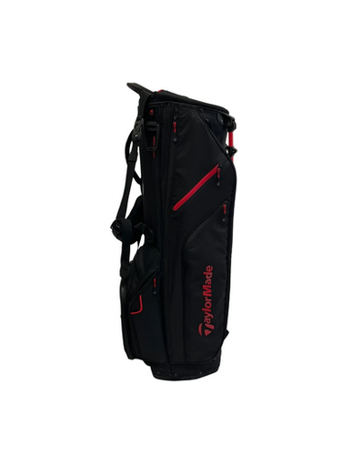 Used Taylormade FLEX TECH CROSSOVER Mens Stand Bag Black And Red 11692-S000142478