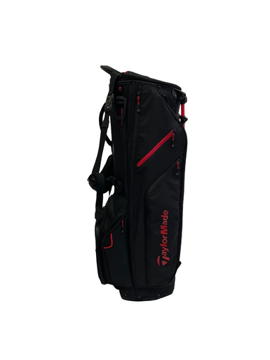 Used Taylormade FLEX TECH CROSSOVER Mens Stand Bag Black And Red 11692-S000142478