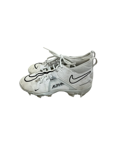 Used Nike ALPHA MENACE 3 SHARK Jr FB Cleats White Junior 05.5 11692-S000142498