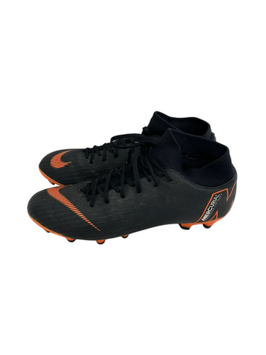 Used Nike MERCURIAL Soccer Cleats Black And Orange Senior 7.5 11692-S000142541