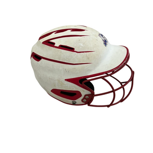 Used BoomBah BBH2SP-JR Batting Helmet w/Mask White One Size 11692-S000142571