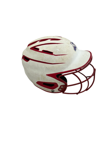 Used BoomBah BBH2SP-JR Batting Helmet w/Mask White One Size 11692-S000142571
