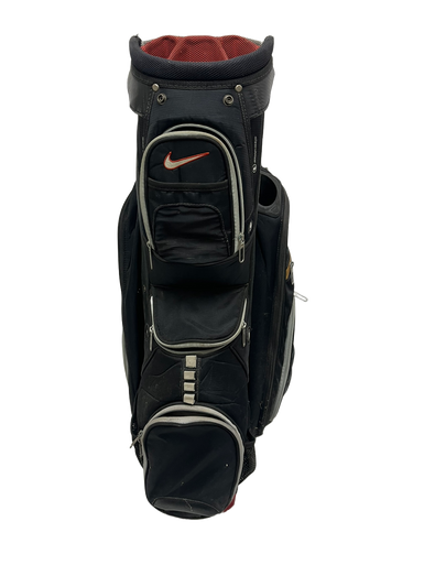Used Nike E9 CART Mens Cart Bag Black And Red 11692-S000141261
