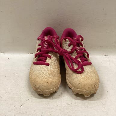 Used Under Armour UA BB/SB Cleats Pink Youth 12.0 11725-S000492535