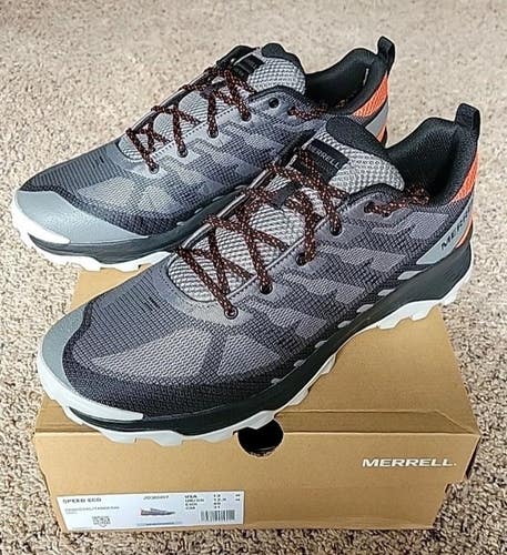 Merrell Speed Eco Trail Shoes Mens Size 13 US Charcoal/Tangerin New