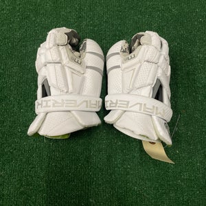 White Maverik M6 Lacrosse Gloves 13" (Used)