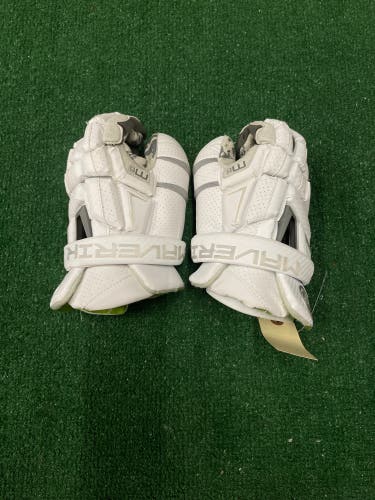 White Maverik M6 Lacrosse Gloves 13" (Used)