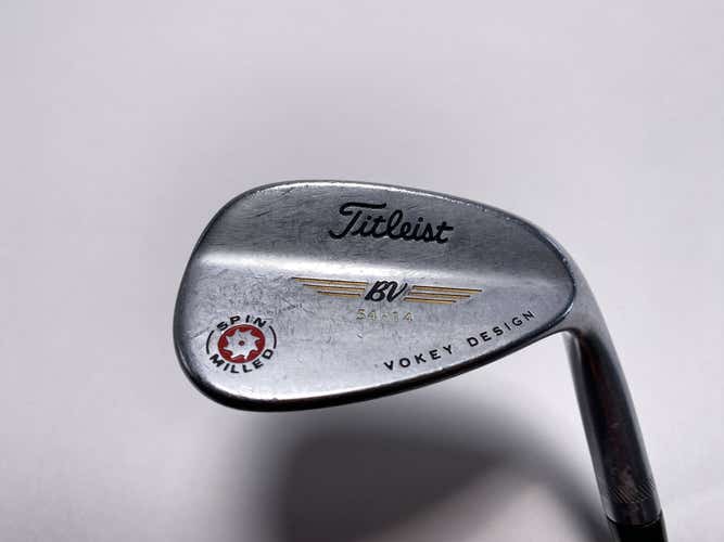 Titleist Vokey Spin Milled Chrome 2009 Sand Wedge SW 54* 14 Wedge Mens RH +1"