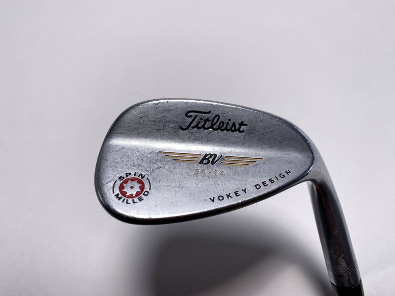 Titleist Vokey Spin Milled Chrome 2009 Sand Wedge SW 54* 14 Wedge Mens RH +1"