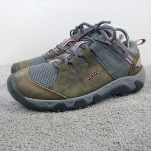 Keen Steens Womens Size 7 Boots Mid Leather Waterproof Hiking NO INSOLES