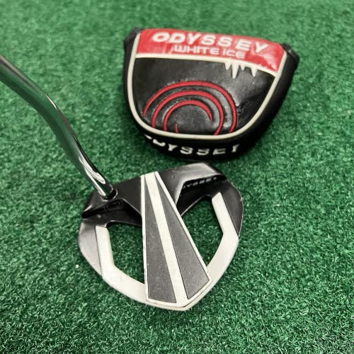 Odyssey White Ice DART Mallet Putter Right Hand 34" w/Head Cover/Weights/Wrench