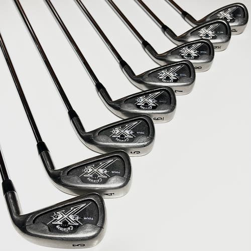 Callaway X20 Tour Iron Set 3-9, PW Right Handed Stiff Flex Steel Shafts