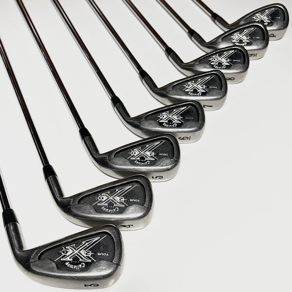 Callaway X20 Tour Iron Set 3-9, PW Right Handed Stiff Flex Steel Shafts