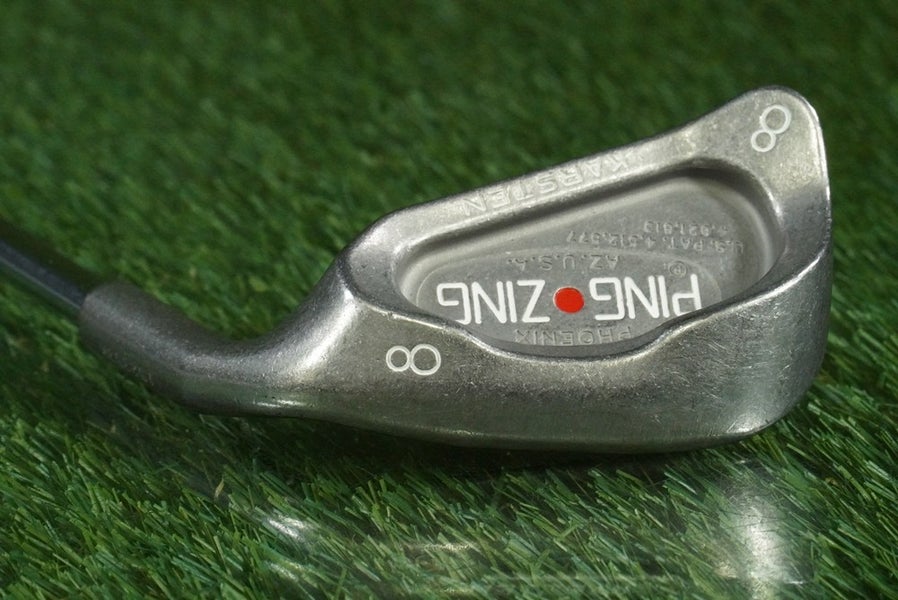 PING ZING KARSTEN 8 IRON KT-M STIFF FLEX STEEL RED DOT RH ~ LOOK!!