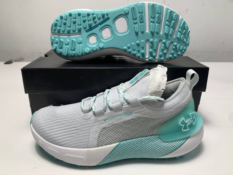 Under Armour Phantom Waterproof Golf Shoes Grey Women's SZ 8 (3027090-101)