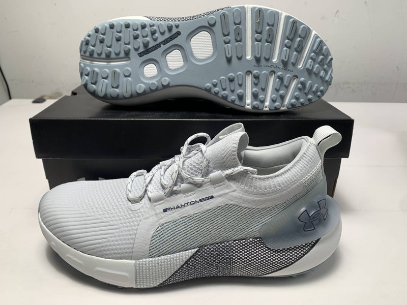 Under Armour Phantom Waterproof Golf Shoes Grey Men's SZ 9.5 (3027485-101)