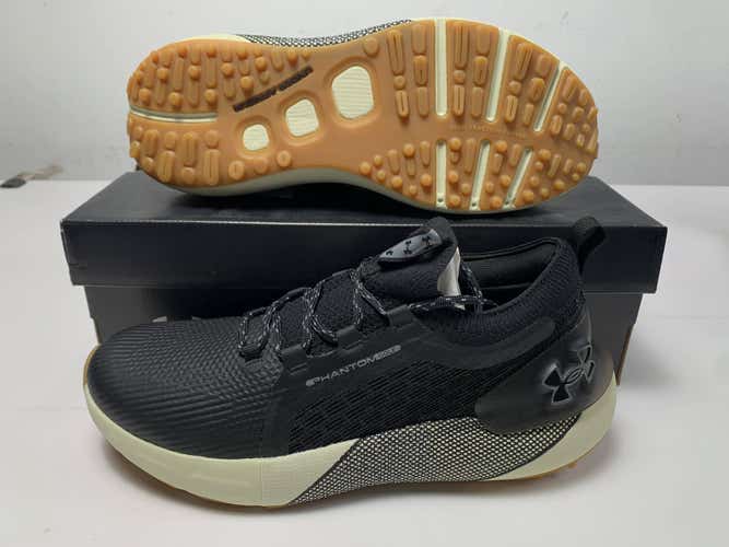 Under Armour Phantom Waterproof Golf Shoes Black Men's SZ 12 (3027485-001)