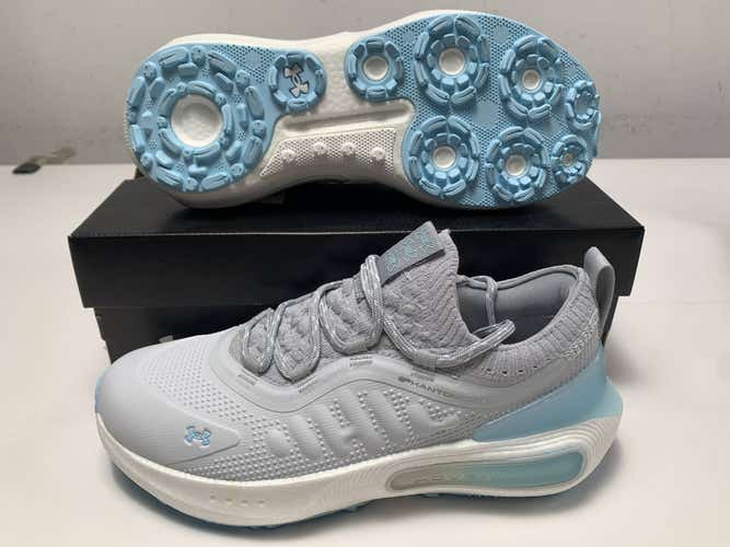 Under Armour Phantom Fore Waterproof Golf Shoes Grey Women's SZ 9 (3028244-101)