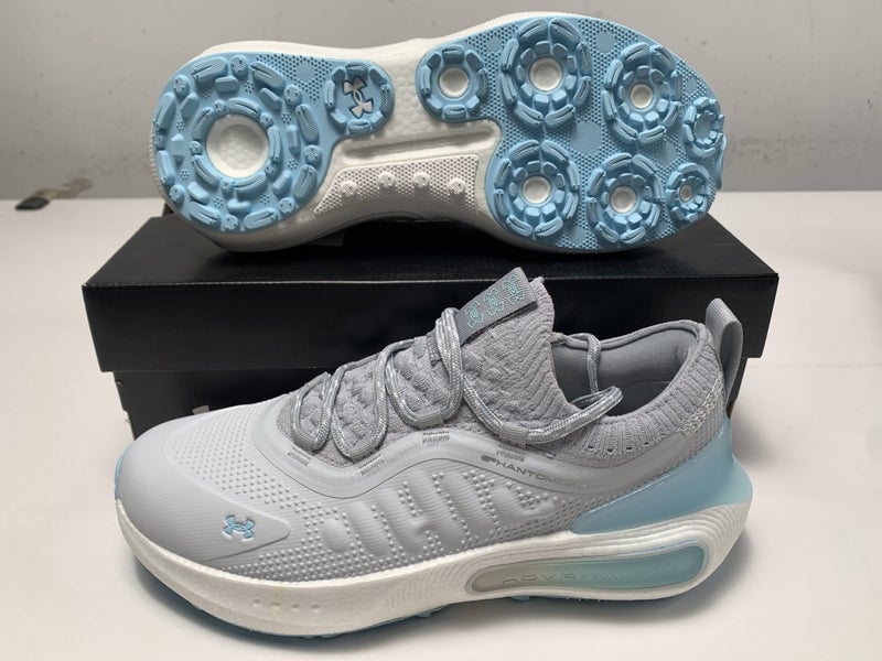 Under Armour Phantom Fore Waterproof Golf Shoes Grey Women's SZ 9 (3028244-101)