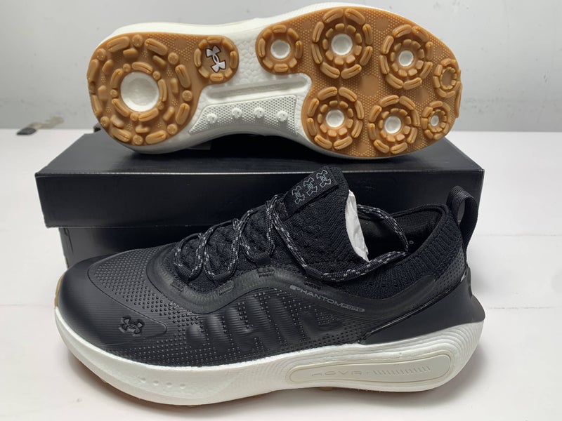 Under Armour Phantom Fore Waterproof Golf Shoes Black Mens SZ 10.5 (3027876-001)