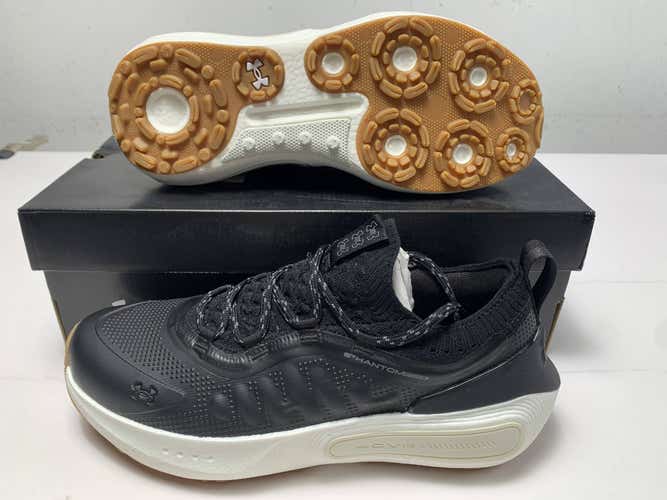 Under Armour Phantom Fore Waterproof Golf Shoes Black Men's SZ 11 (3027876-001)
