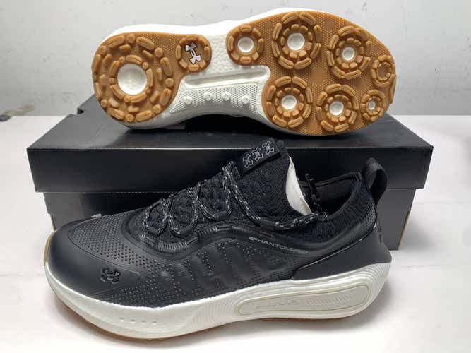 Under Armour Phantom Fore Waterproof Golf Shoes Black Men's SZ 11 (3027876-001)