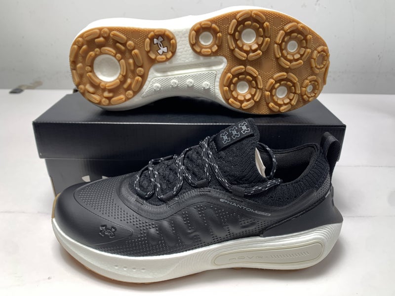 Under Armour Phantom Fore Waterproof Golf Shoes Black Men's SZ 10 (3027876-001)