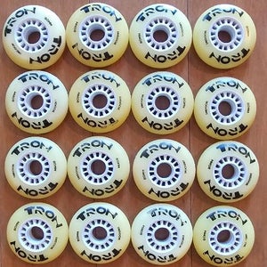 Tron indoor 80mm Roller Wheels. Set of 16 (New)