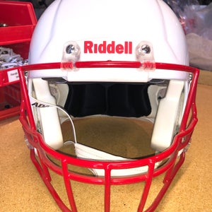 USED RIDDELL SPEED ADULT HELMET - LARGE - METALLIC WHITE