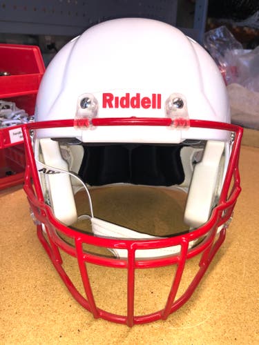 USED RIDDELL SPEED ADULT HELMET - LARGE - METALLIC WHITE