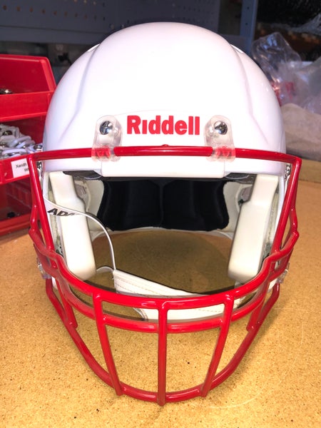 USED RIDDELL SPEED ADULT HELMET - LARGE - METALLIC WHITE