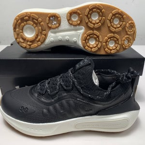 Under Armour Phantom Fore Waterproof Golf Shoes Black Men's SZ 9 (3027876-001)
