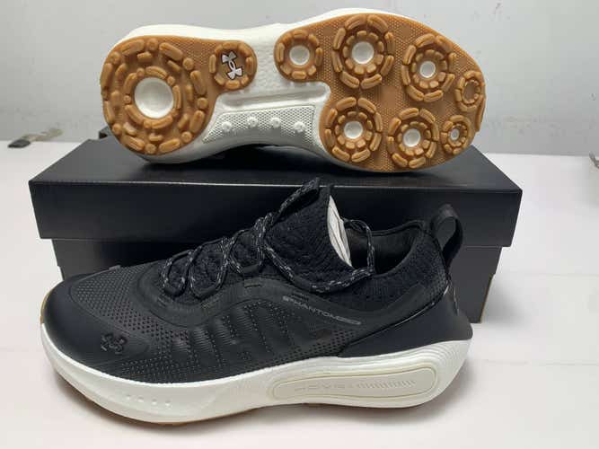 Under Armour Phantom Fore Waterproof Golf Shoes Black Men's SZ 8.5 (3027876-001)