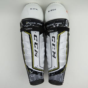CCM Tacks AS-V PRO NHL Pro Stock Hockey Player Protective Shin Pads Senior Size 14"