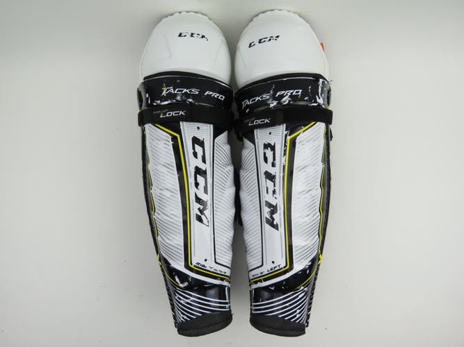 CCM Tacks AS-V PRO NHL Pro Stock Hockey Player Protective Shin Pads Senior Size 14"