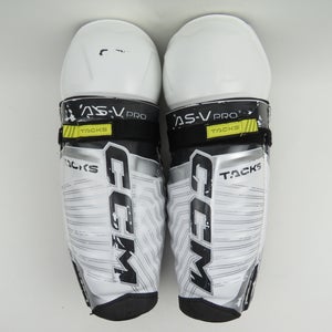 CCM Tacks AS-V PRO NHL Pro Stock Hockey Player Protective Shin Pads Senior Size 14"